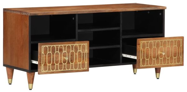 Tömör mangófa TV-szekrény 100 x 33 x 46 cm