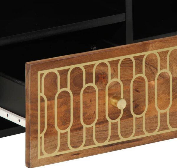 Tömör mangófa TV-szekrény 100 x 33 x 46 cm
