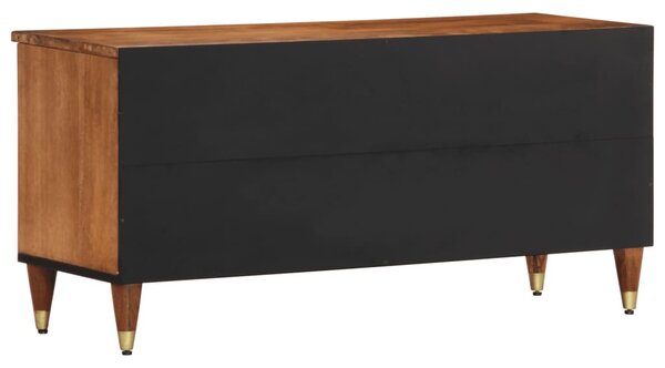 Tömör mangófa TV-szekrény 100 x 33 x 46 cm