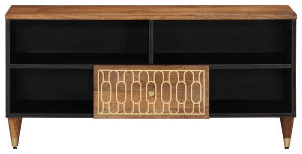Tömör mangófa TV-szekrény 100 x 33 x 46 cm