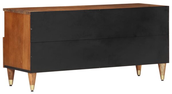Tömör mangófa TV-szekrény 100 x 33 x 46 cm