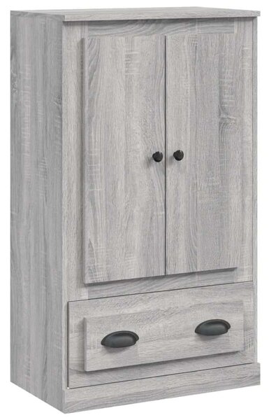 Szürke sonoma szerelt fa magasszekrény 60x35,5x103,5 cm