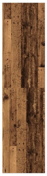 Antik fa színű szerelt fa ruhásszekrény 50 x 50 x 200 cm