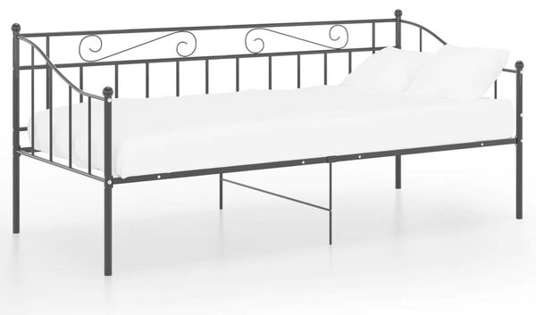 VidaXL fekete fém kanapéágykeret 90 x 200 cm