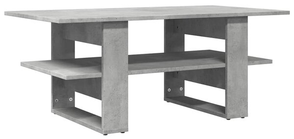 Betonszürke szerelt fa dohányzóasztal 102 x 55 x 42 cm