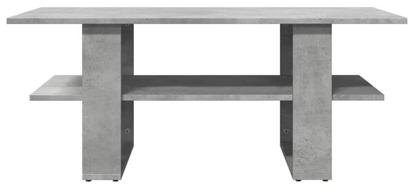 Betonszürke szerelt fa dohányzóasztal 102 x 55 x 42 cm