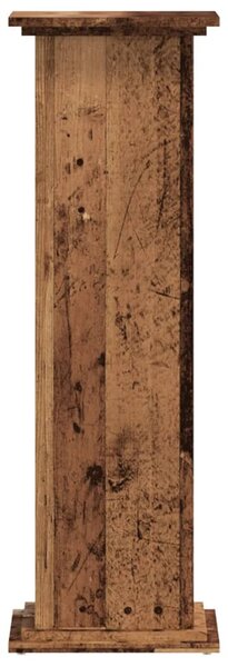 Antik fa színű szerelt fa növényállvány 33 x 33 x 100 cm