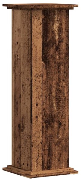 Antik fa színű szerelt fa növényállvány 33 x 33 x 100 cm