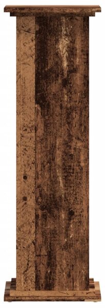 Antik fa színű szerelt fa növényállvány 33 x 33 x 100 cm