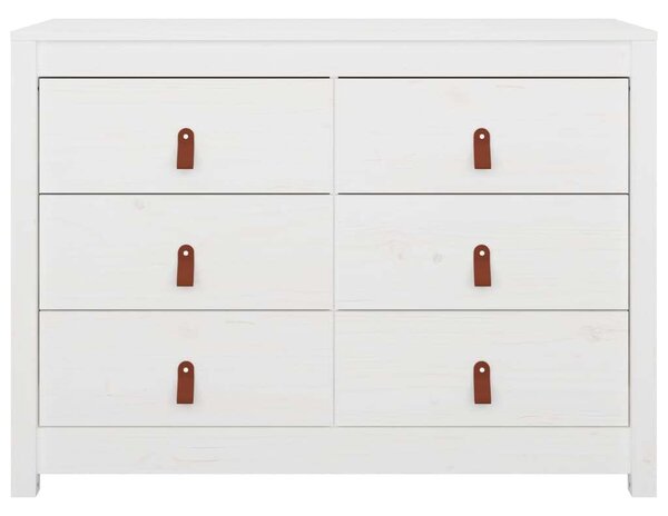 VidaXL fehér tömör fenyőfa kisszekrény 100 x 40 x 72 cm