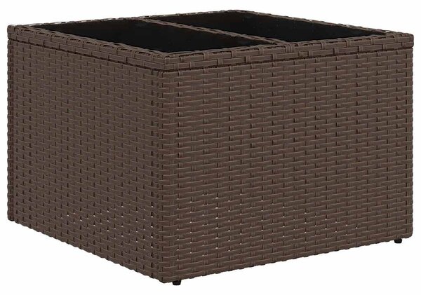 6 részes barna polyrattan kerti ülőgarnitúra párnával