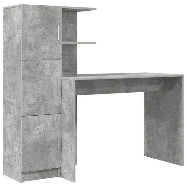 Asztal 2 pcs Beton Szürke