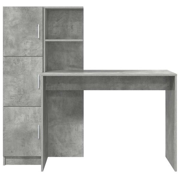 Asztal 2 pcs Beton Szürke