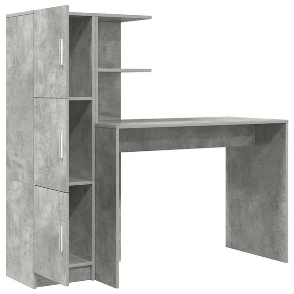 Asztal 2 pcs Beton Szürke