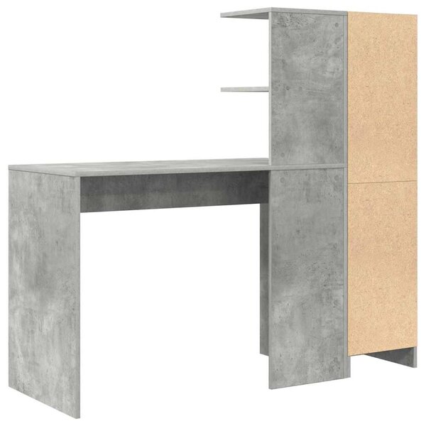 Asztal 2 pcs Beton Szürke