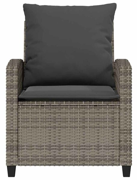 4 részes szürke polyrattan kerti ülőgarnitúra párnákkal