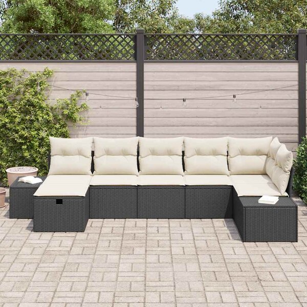 Kanapé Szett párnával 8 pcs polirattan