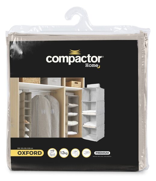 Függő textil gardrób rendszerező Oxford – Compactor