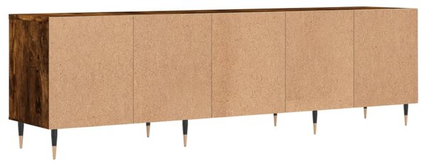 Füstös tölgy színű szerelt fa TV-szekrény 150 x 30 x 44,5 cm