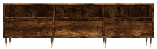 Füstös tölgy színű szerelt fa TV-szekrény 150 x 30 x 44,5 cm