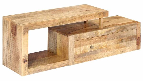 Tömör mangófa TV-szekrény 120 x 30 x 40 cm