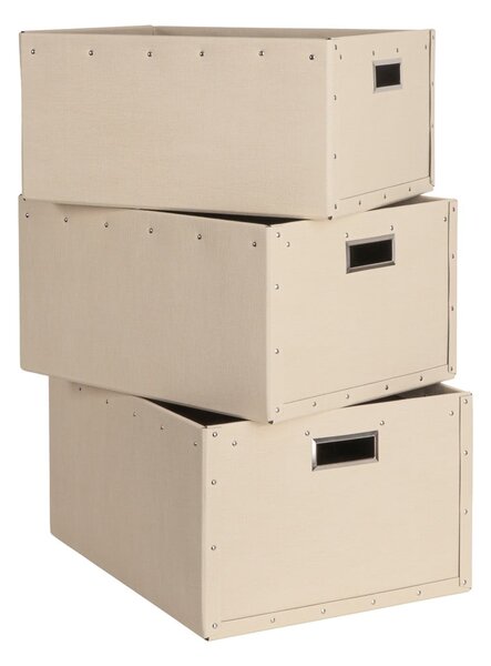Fedeles karton tárolódoboz szett 3 db-os Ture – Bigso Box of Sweden