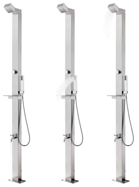 VidaXL Kerti Zuhany Rozsdamentes Acél - 220cm