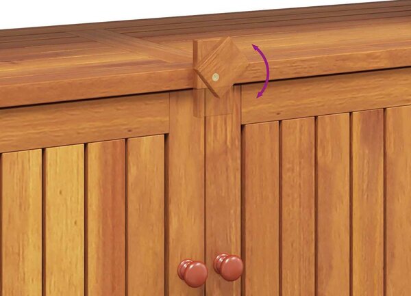 Tömör akácfa kerti tálalóasztal 110 x 35 x 75 cm