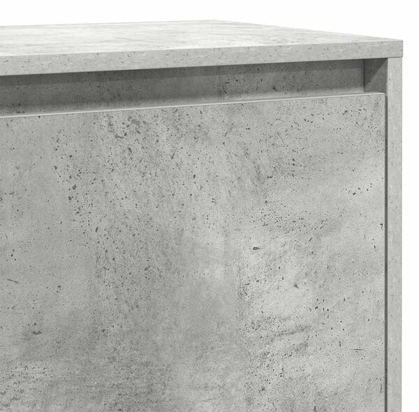 Betonszürke szerelt fa éjjeliszekrény 45x34x44,5 cm