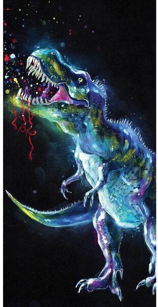 Jerry Fabrics Mintás gyerek törülköző - Dinoszaurusz | 70 x 140 cm