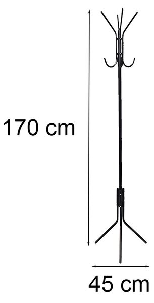 Állófogas LRA-04 fekete