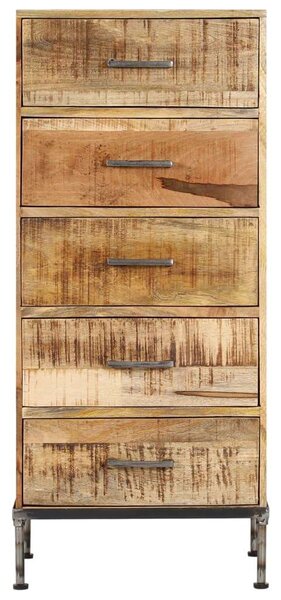 VidaXL tömör mangófa fiókos szekrény 45 x 35 x 106 cm