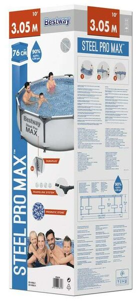 Bestway Steel Pro MAX 305x76cm Fémvázas medence (56406)