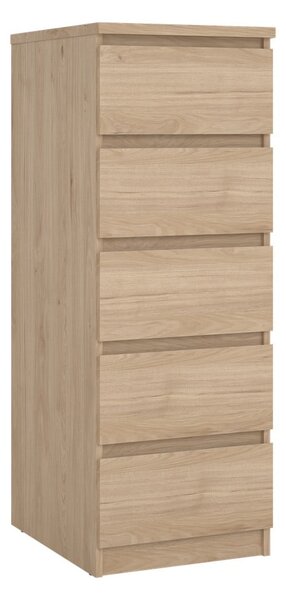 Natúr színű komód tölgyfa dekorral 40x111x50 cm Naia – Tvilum