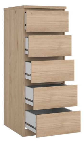 Natúr színű komód tölgyfa dekorral 40x111x50 cm Naia – Tvilum