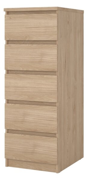 Natúr színű komód tölgyfa dekorral 40x111x50 cm Naia – Tvilum