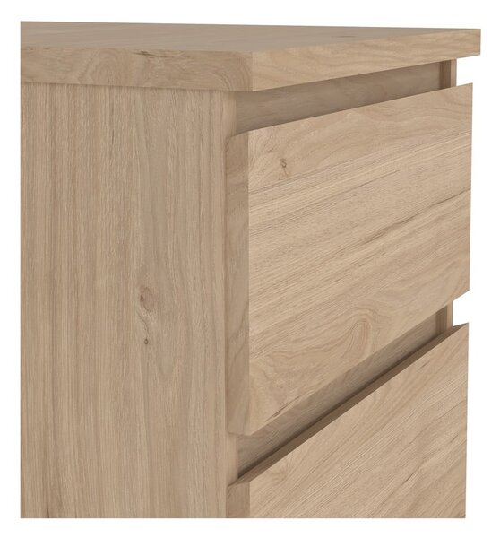 Natúr színű komód tölgyfa dekorral 40x111x50 cm Naia – Tvilum