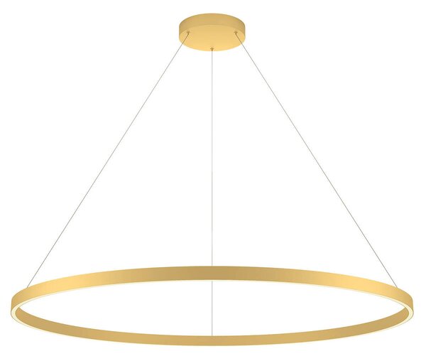 FEBE modern LED függőlámpa, arany, 120cm átmérő