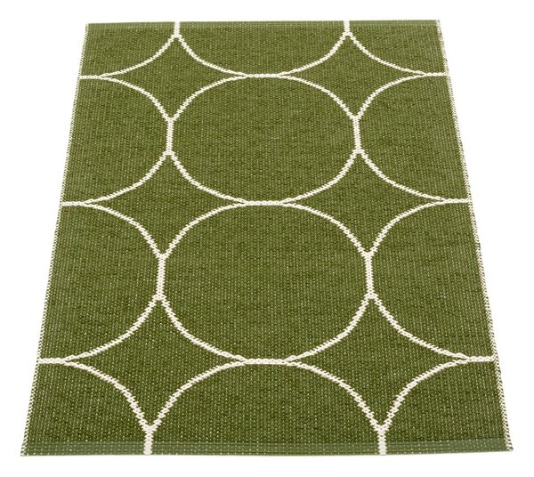 Sötétzöld kültéri-beltéri szőnyeg 70x100 cm Boo Dark Olive – Pappelina