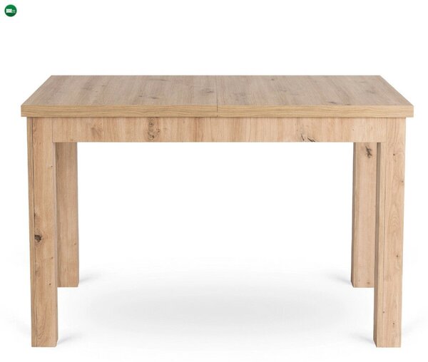 Kihúzható étkezőasztal 120–160 cm méretben, artisan tölgy színben SKUBI