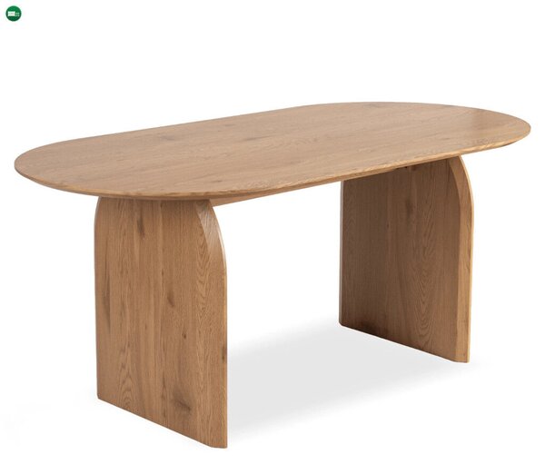 Modern ovális étkezőasztal TINO 190 cm tölgy