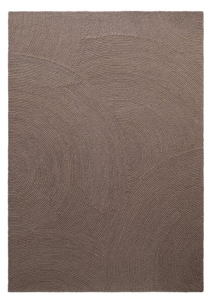 Szürkésbarna kézi szövésű gyapjú szőnyeg 200x300 cm Calmio – Hanse Home