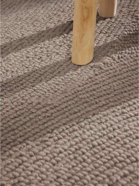 Szürkésbarna kézi szövésű gyapjú szőnyeg 200x300 cm Calmio – Hanse Home