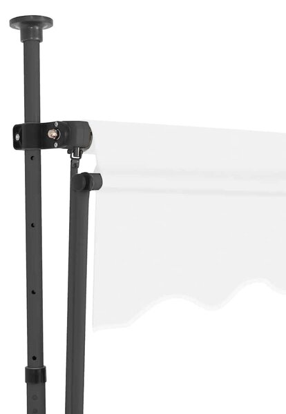 Krémszínű kézzel kihúzható LED-es napellenző 100 cm