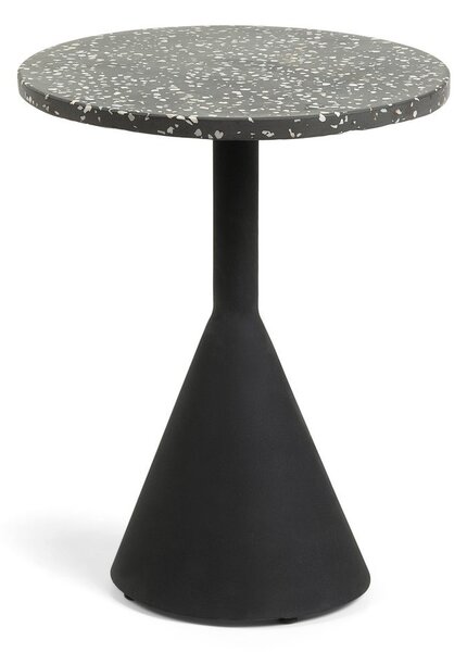 Kerek kerti kisasztal terrazzo asztallappal ø 40 cm Melano – Kave Home