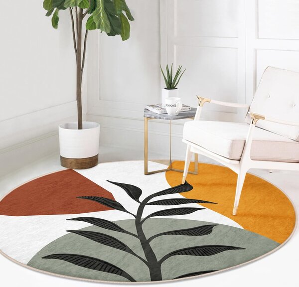 Mosható-robotporszívóval tisztítható kerek szőnyeg ø 80 cm Comfort – Mila Home