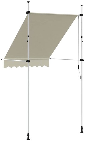 Kézzel feltekerhető napellenző krém, 150 cm