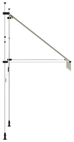 Kézzel feltekerhető napellenző krém, 150 cm