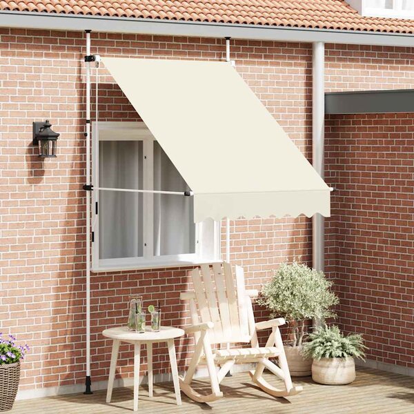 Kézzel feltekerhető napellenző krém, 150 cm