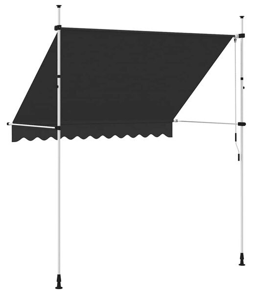 Kézzel feltekerhető antracit napellenző 250 cm